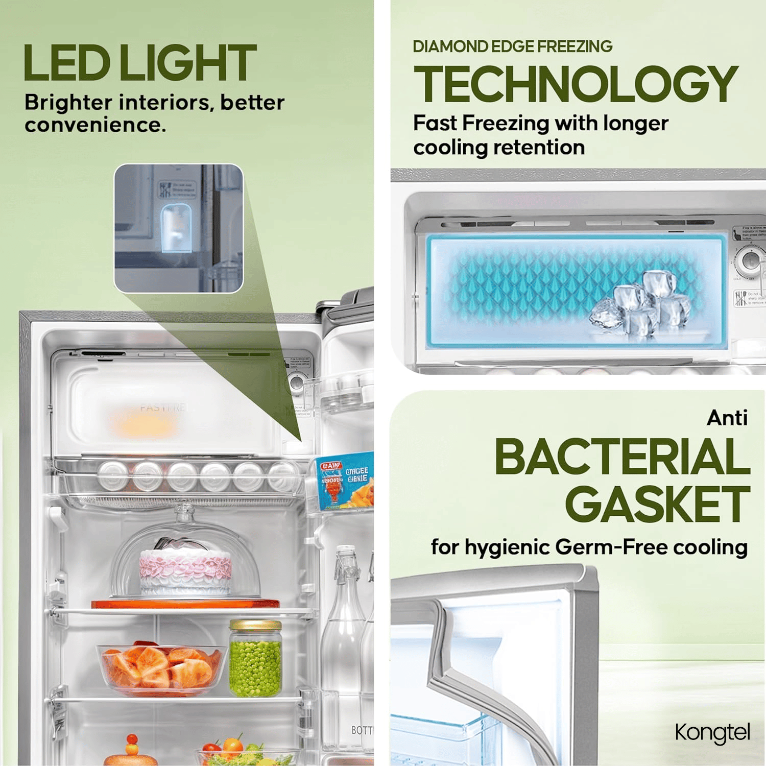 Galaxy - Direct-Cool Smart Inverter Compressor Single Door Refrigerator - Image 3