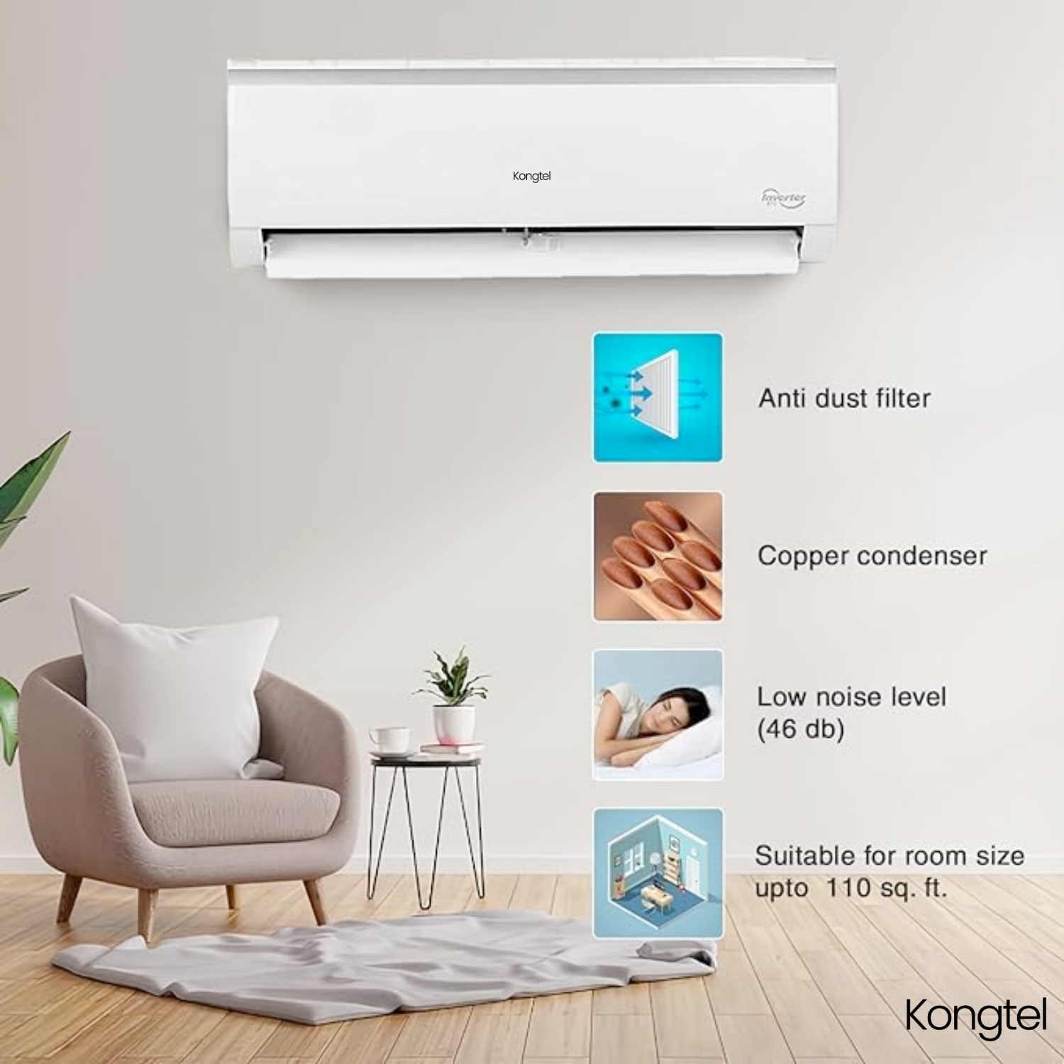 Galaxy - 1 Ton 3 Star ice Clean Xpandable Plus Inverter Split AC - Image 3