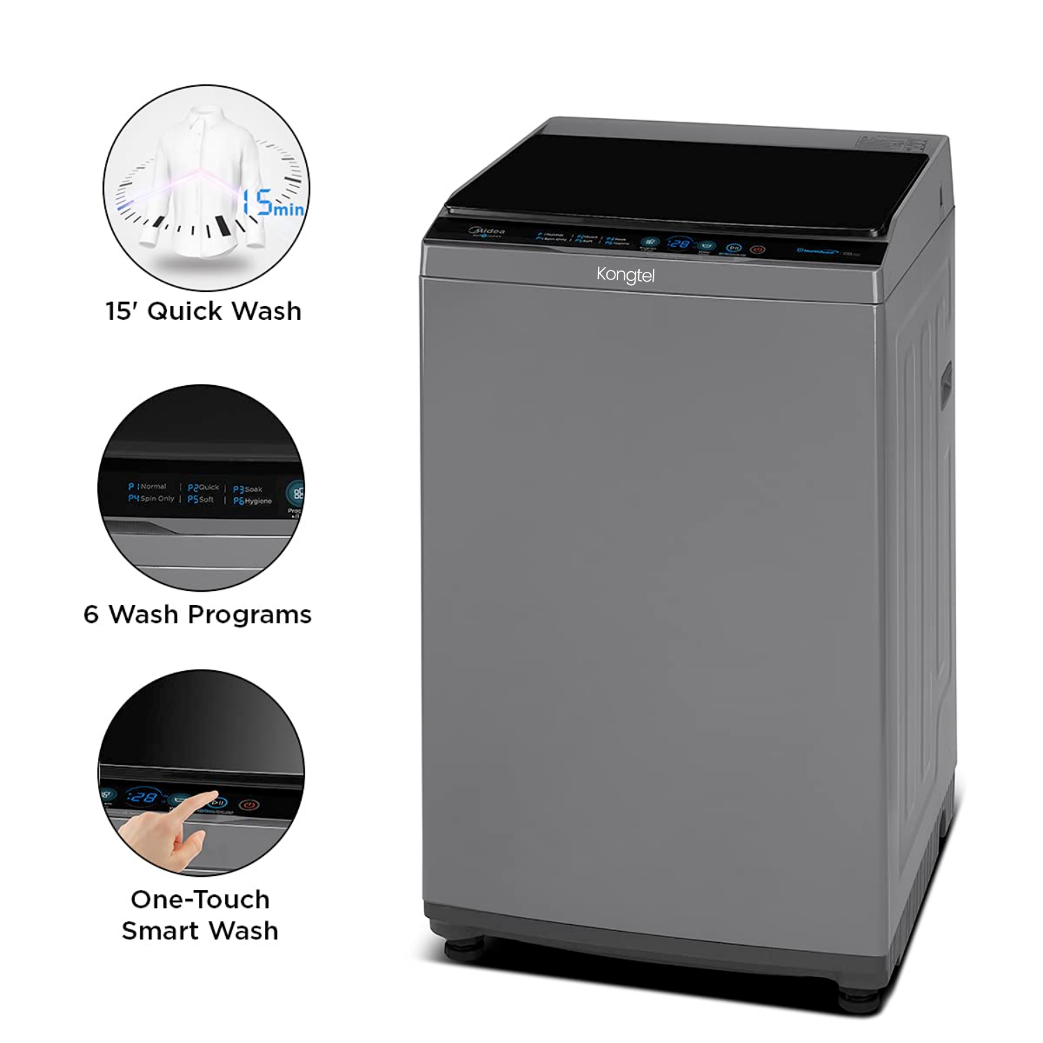 Galaxy - 6 Kg 5 Star Fully-Automatic Top Load Washing Machine - Image 4